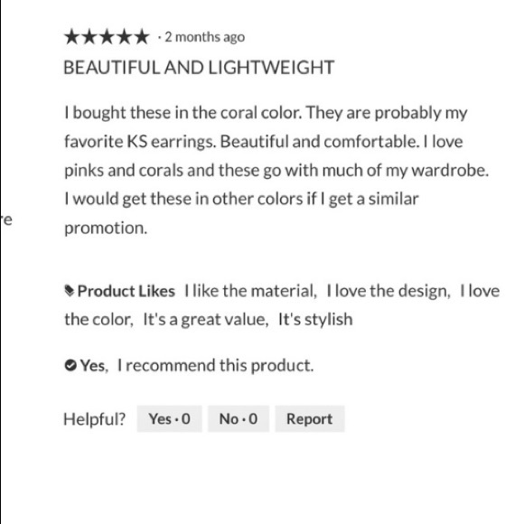 NWT Kendra Scott Large Kailyn Coral Statement Drop - Picture 4 of 9